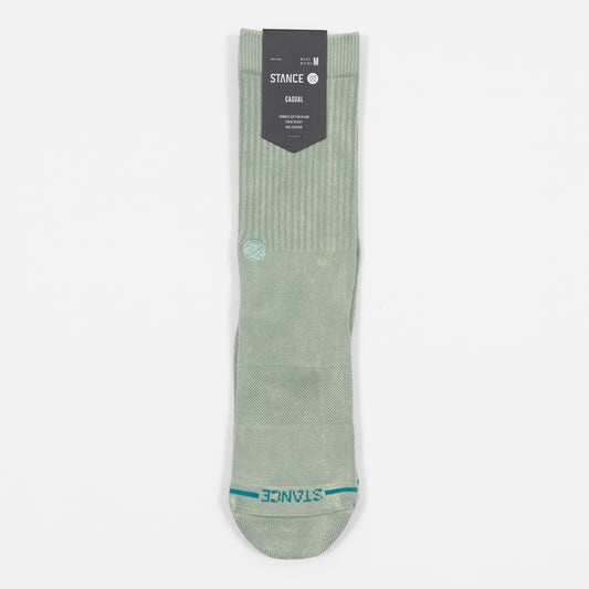 STANCE Icon Dyed Crew Socks in SEA GREEN