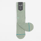 STANCE Icon Dyed Crew Socks in SEA GREEN
