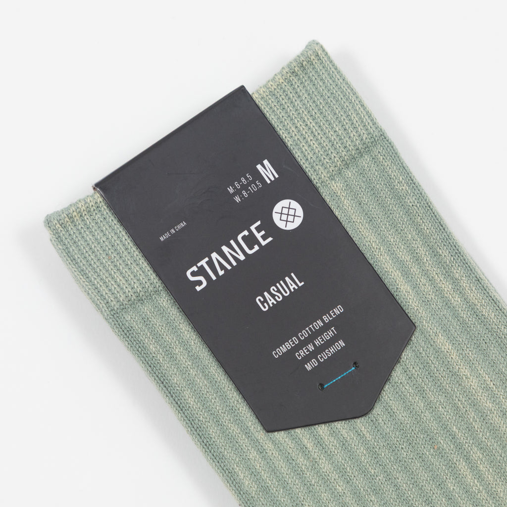 STANCE Icon Dyed Crew Socks in SEA GREEN