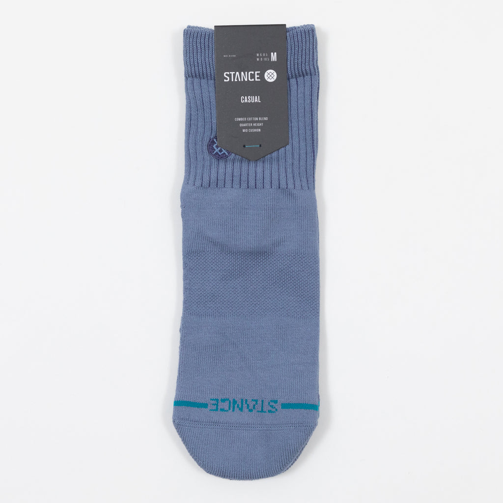 STANCE Icon Pop Quarter Length Socks in BLUE