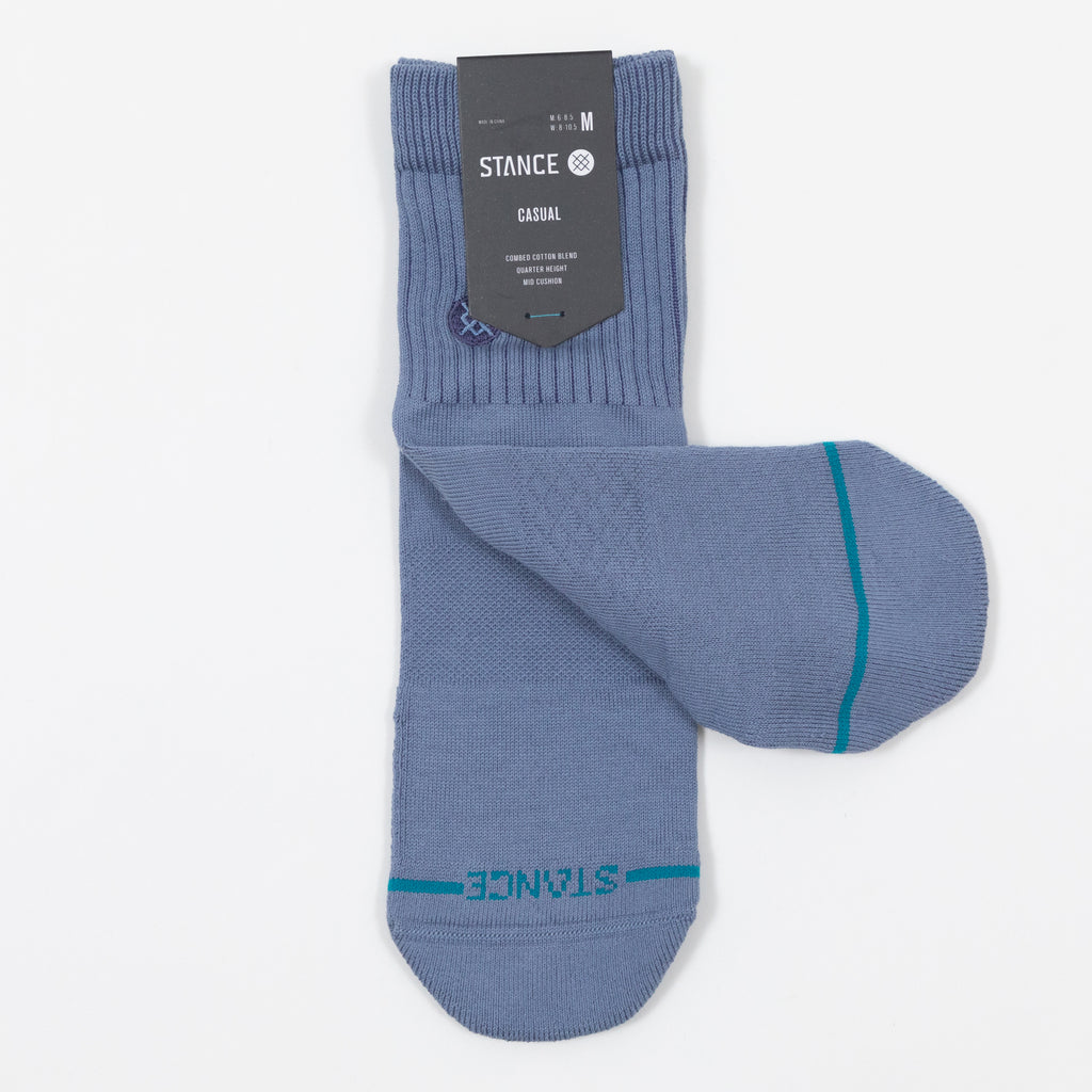STANCE Icon Pop Quarter Length Socks in BLUE