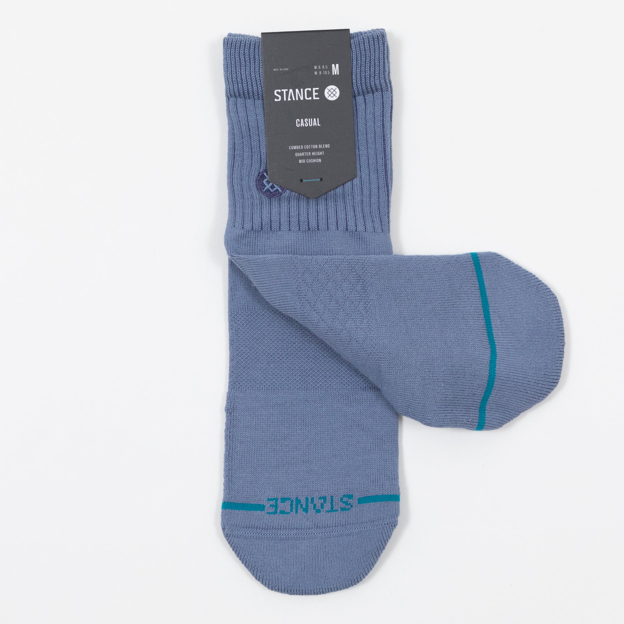 STANCE Icon Pop Quarter Length Socks in BLUE