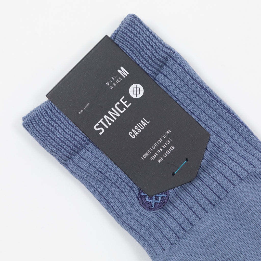 STANCE Icon Pop Quarter Length Socks in BLUE