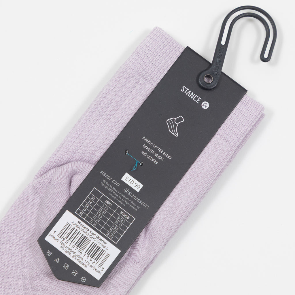 STANCE Icon Quarter Length Socks in ORCHID