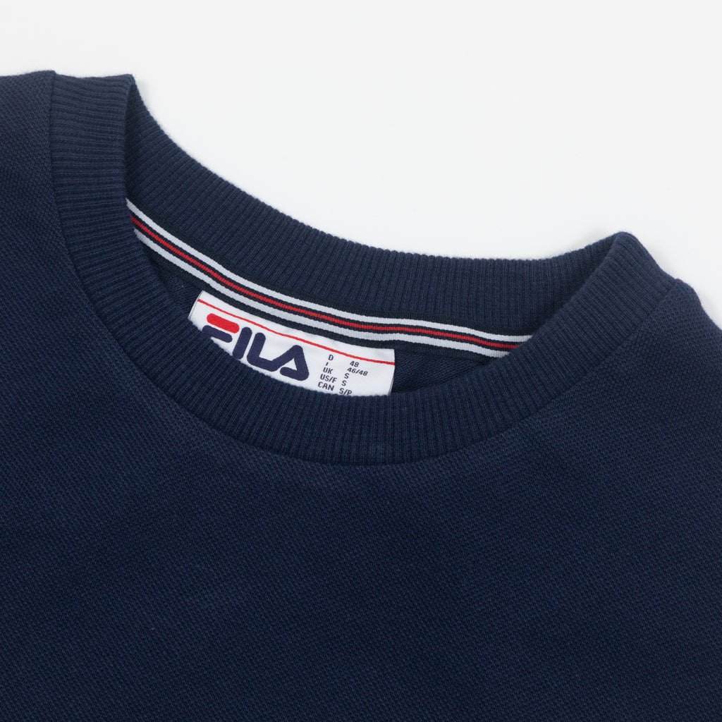 FILA Iggy Yarn Dye T-Shirt in NAVY & GREEN