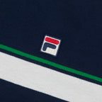 FILA Iggy Yarn Dye T-Shirt in NAVY & GREEN