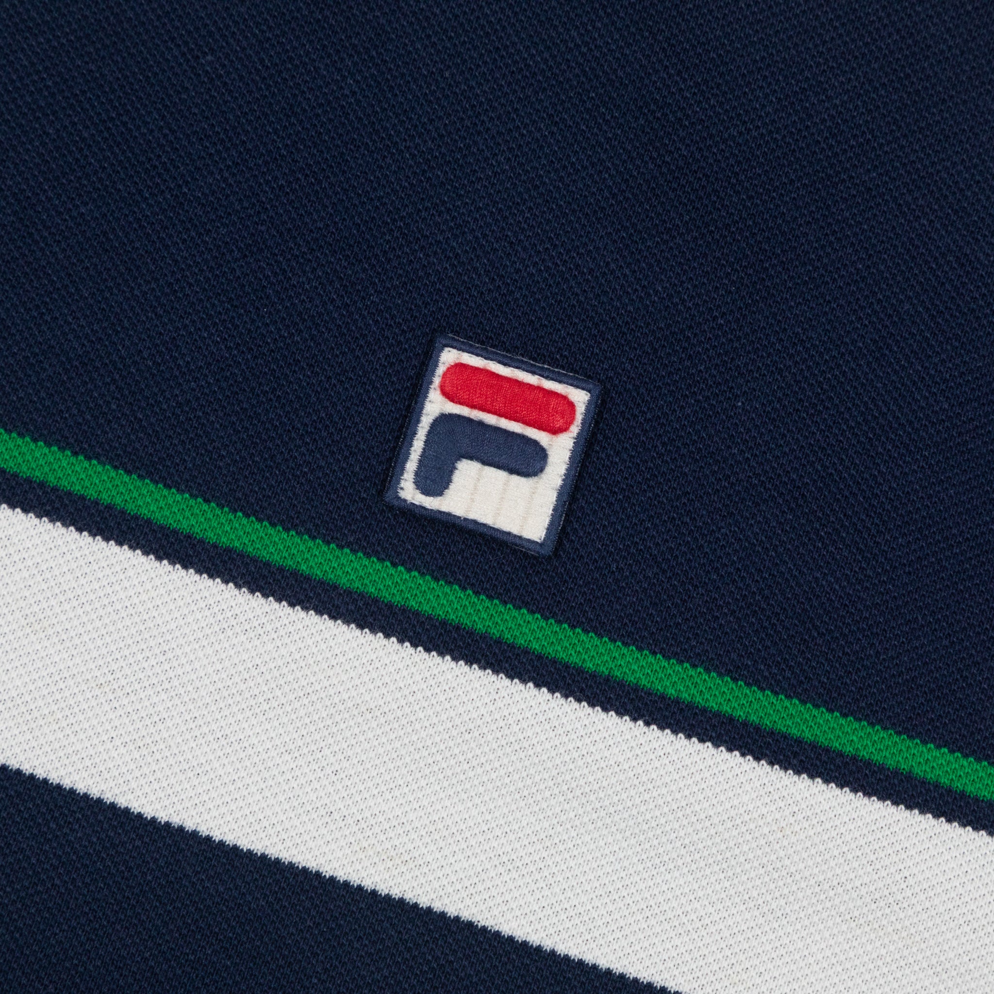 FILA Iggy Yarn Dye T-Shirt in NAVY & GREEN