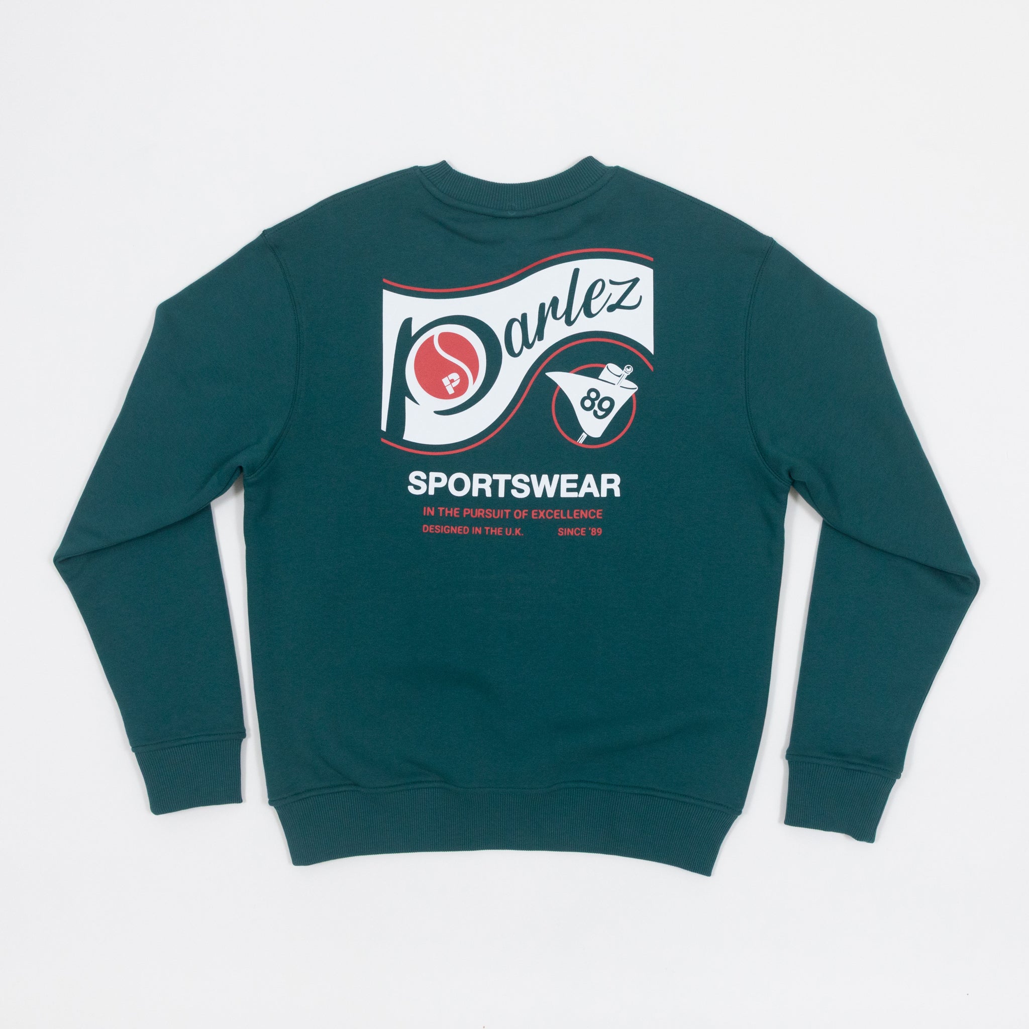PARLEZ Iocus Graphic Sweatshirt in PETROL GREEN