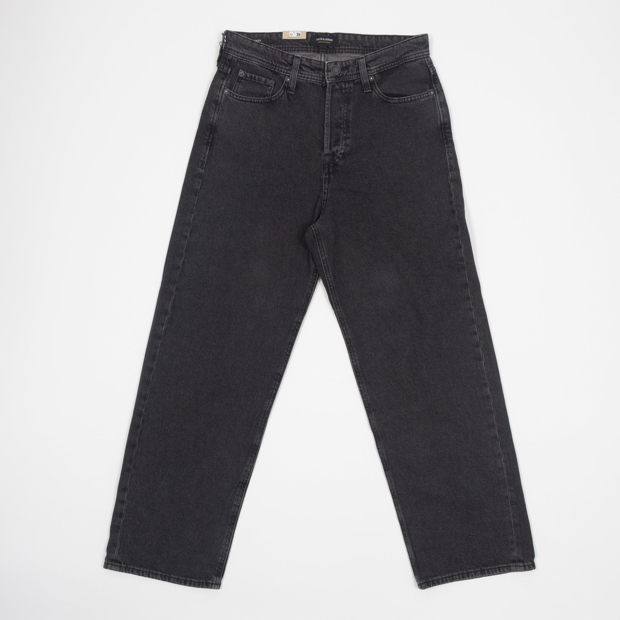 JACK & JONES Alex Original Straight Fit Jeans in BLACK