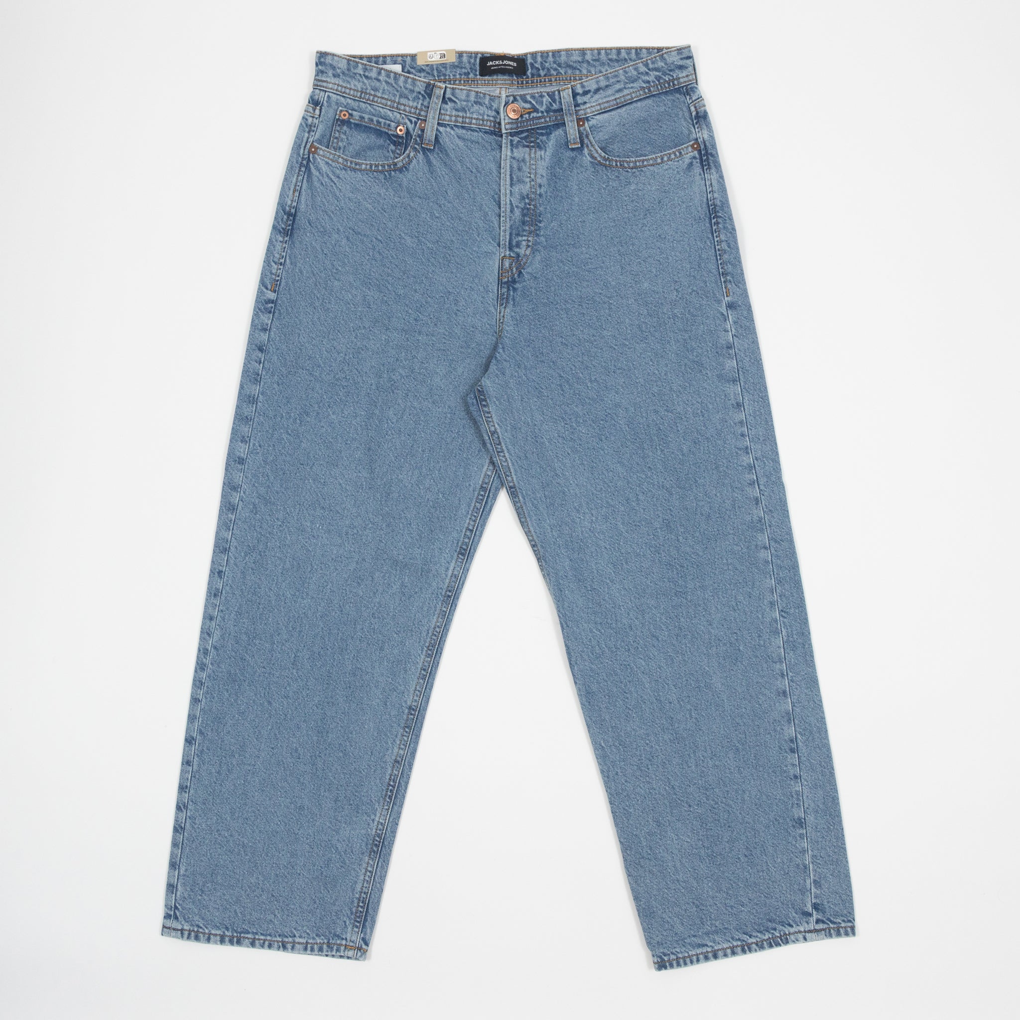 JACK & JONES Alex Original Straight Fit Jeans in BLUE