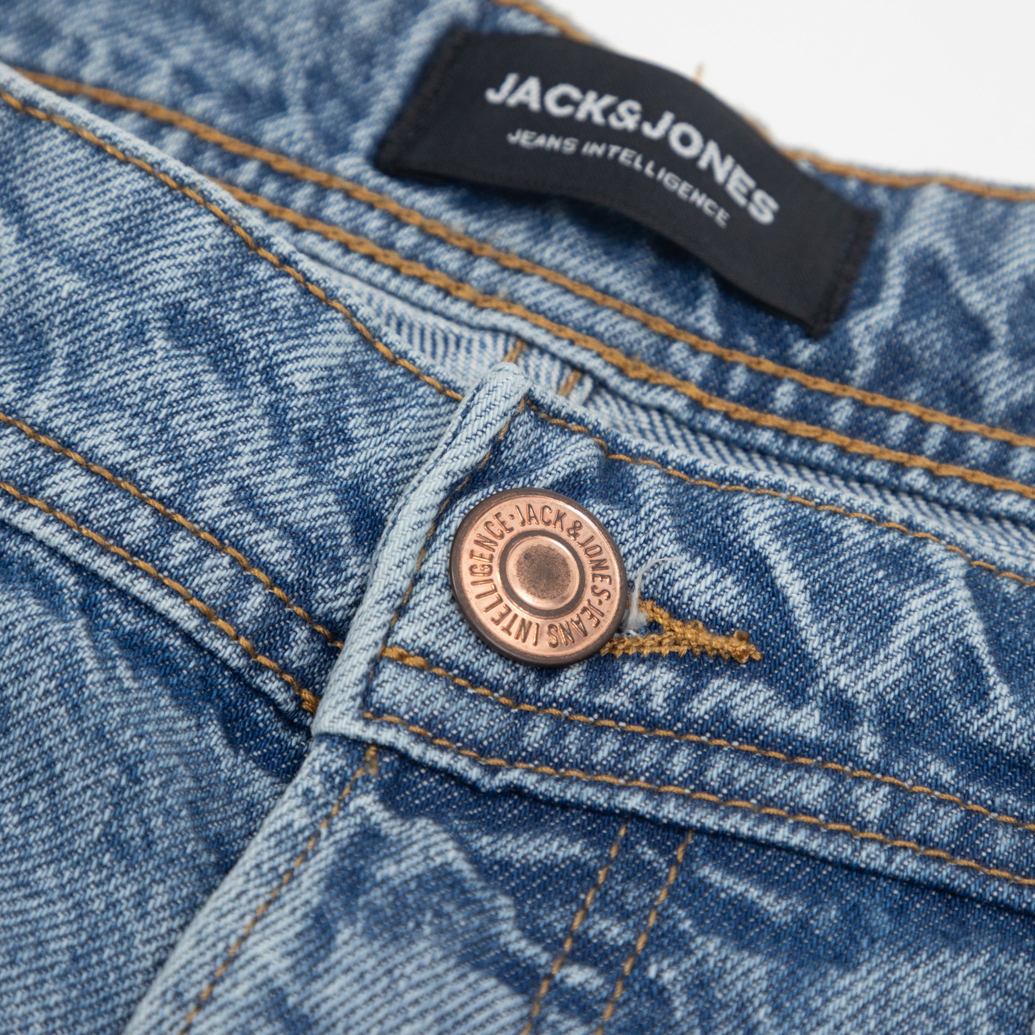 JACK & JONES Alex Original Straight Fit Jeans in BLUE