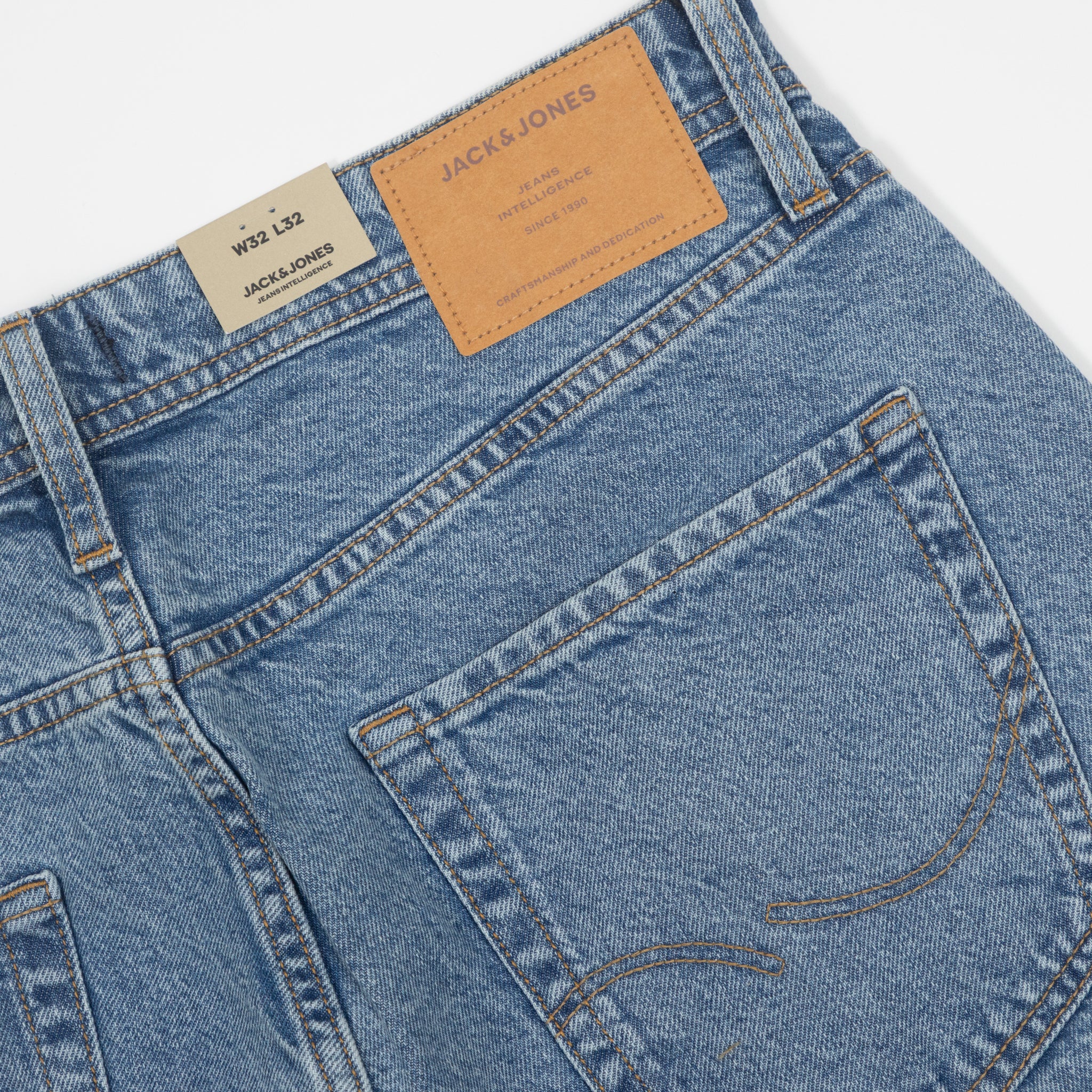 JACK & JONES Alex Original Straight Fit Jeans in BLUE
