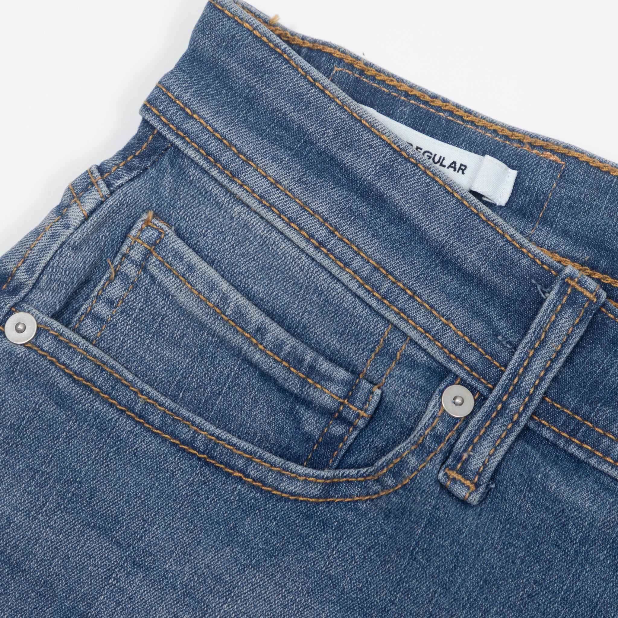 JACK & JONES Rick Original Fitted Shorts in BLUE DENIM