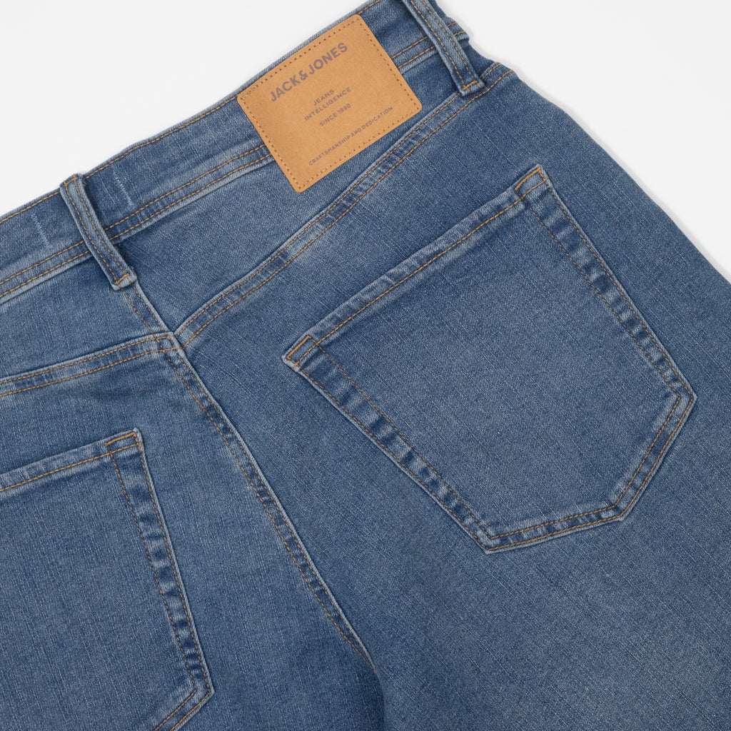 JACK & JONES Rick Original Fitted Shorts in BLUE DENIM