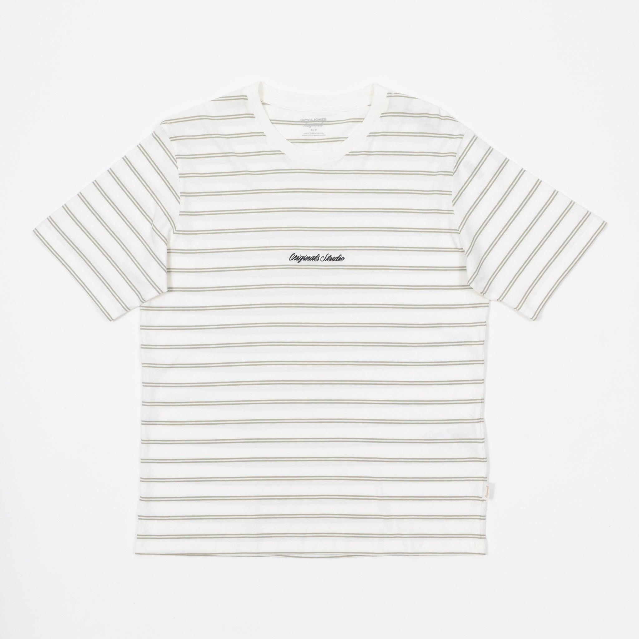 JACK & JONES Stripe T-Shirt in SEAGRASS