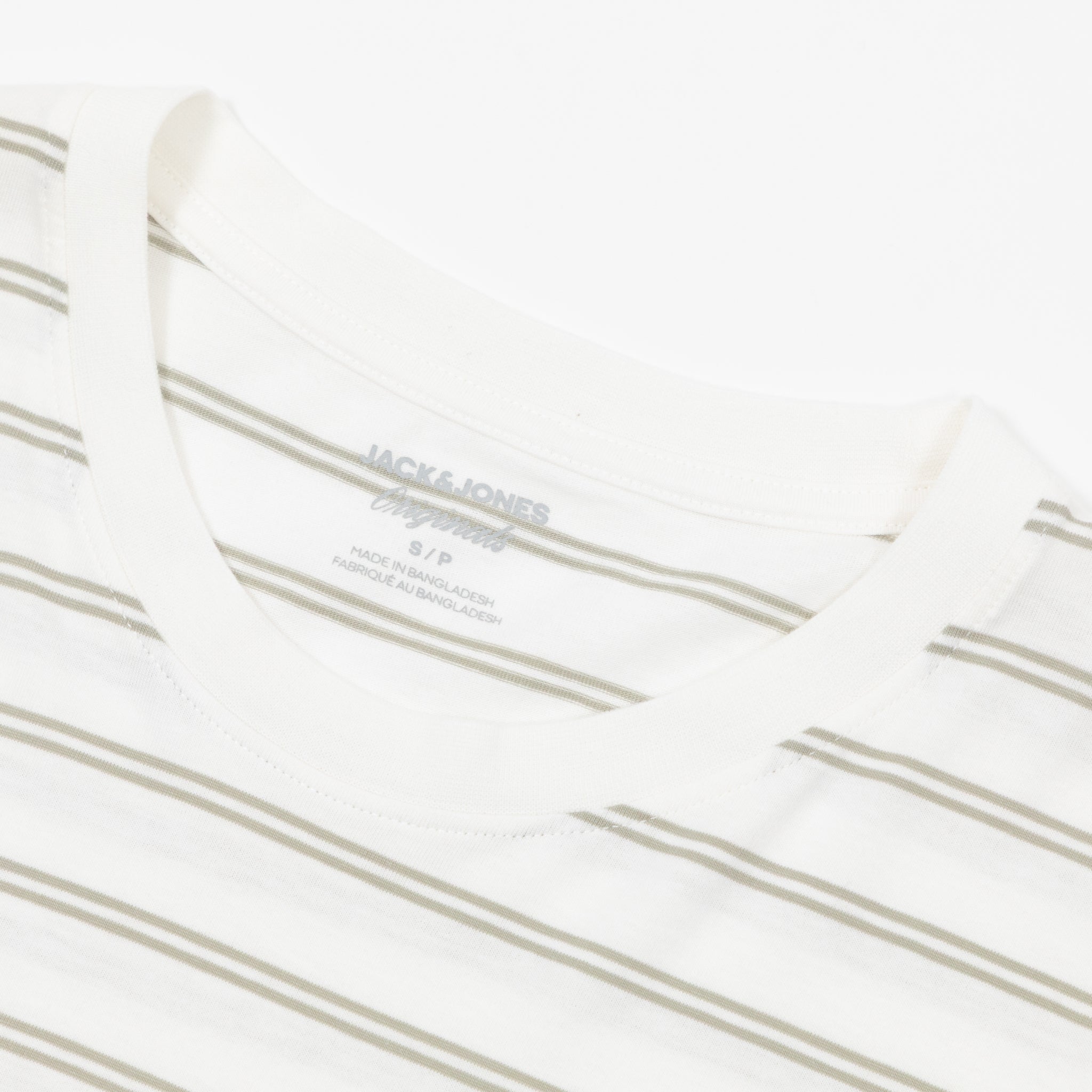 JACK & JONES Stripe T-Shirt in SEAGRASS