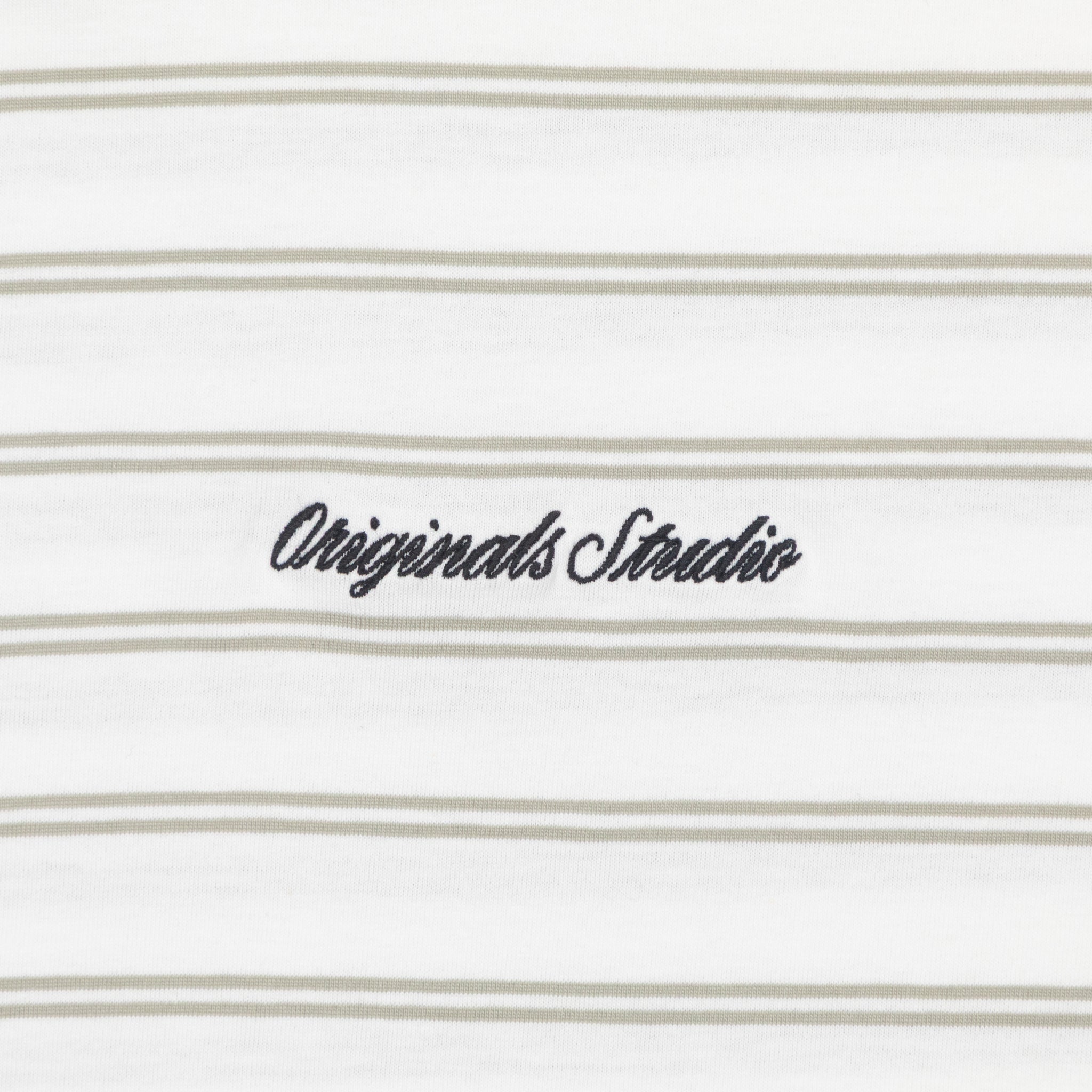 JACK & JONES Stripe T-Shirt in SEAGRASS