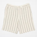 JACK & JONES Jaiden Coba Stripe Jog Shorts in ANTIQUE WHITE