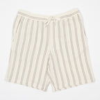 JACK & JONES Jaiden Coba Stripe Jog Shorts in ANTIQUE WHITE
