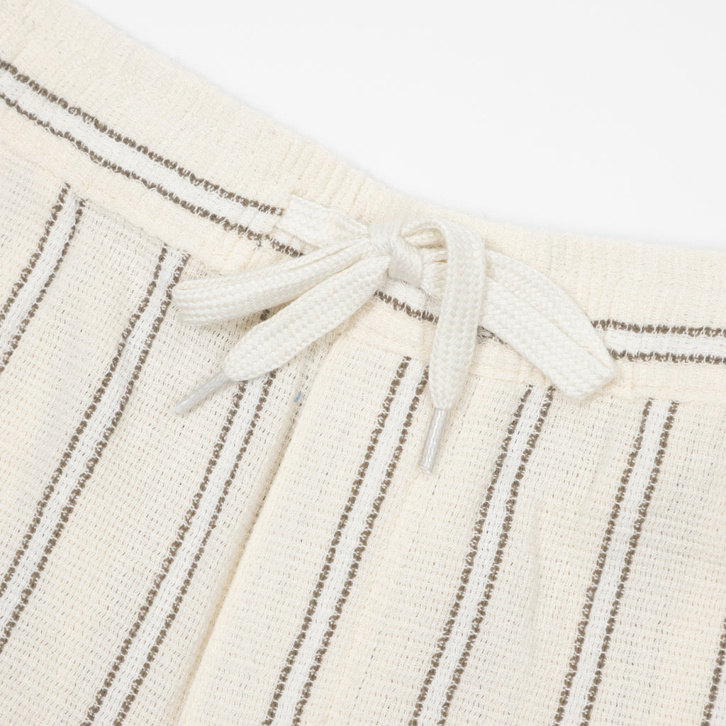 JACK & JONES Jaiden Coba Stripe Jog Shorts in ANTIQUE WHITE