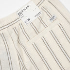 JACK & JONES Jaiden Coba Stripe Jog Shorts in ANTIQUE WHITE