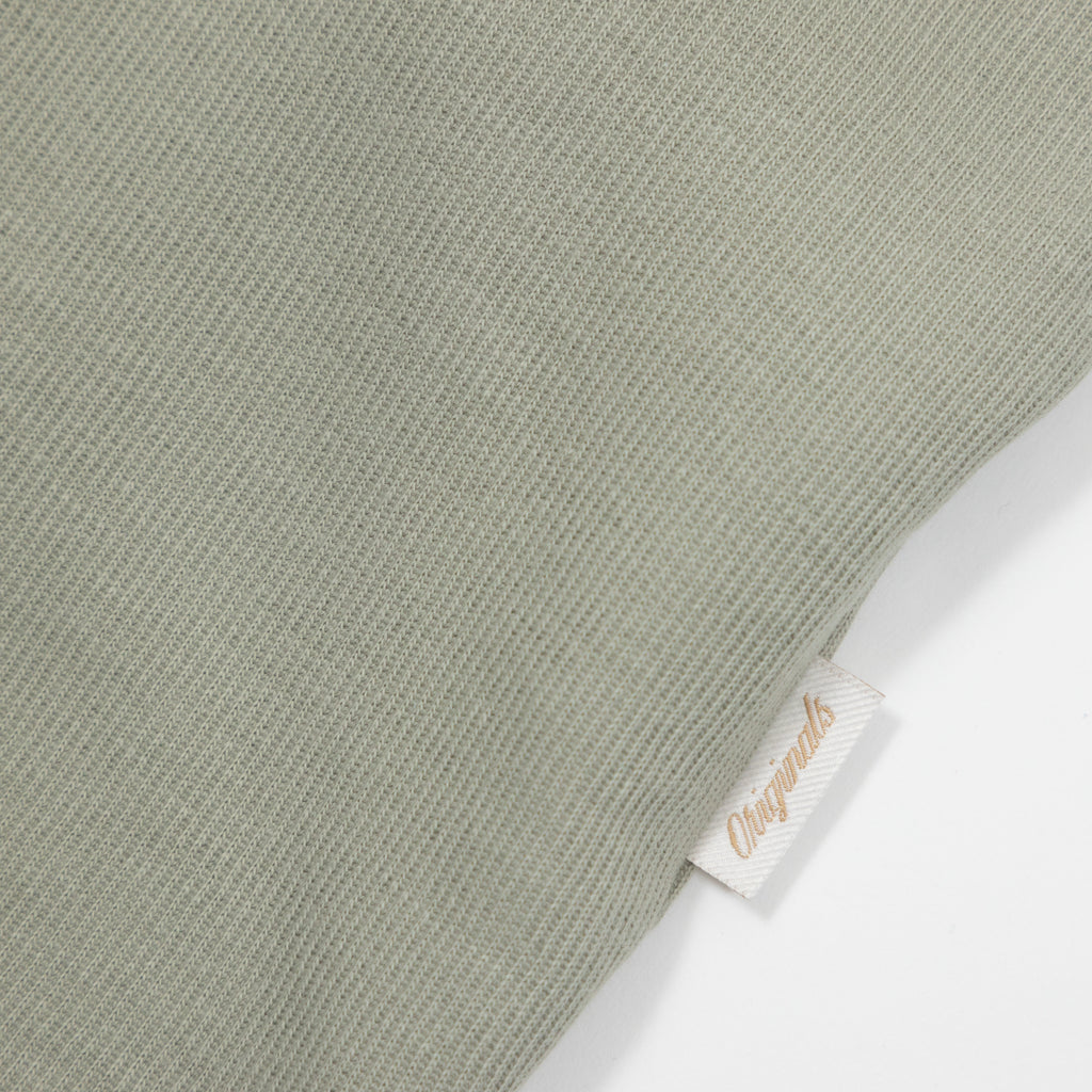 JACK & JONES Split Polo Neck Shirt in GREEN