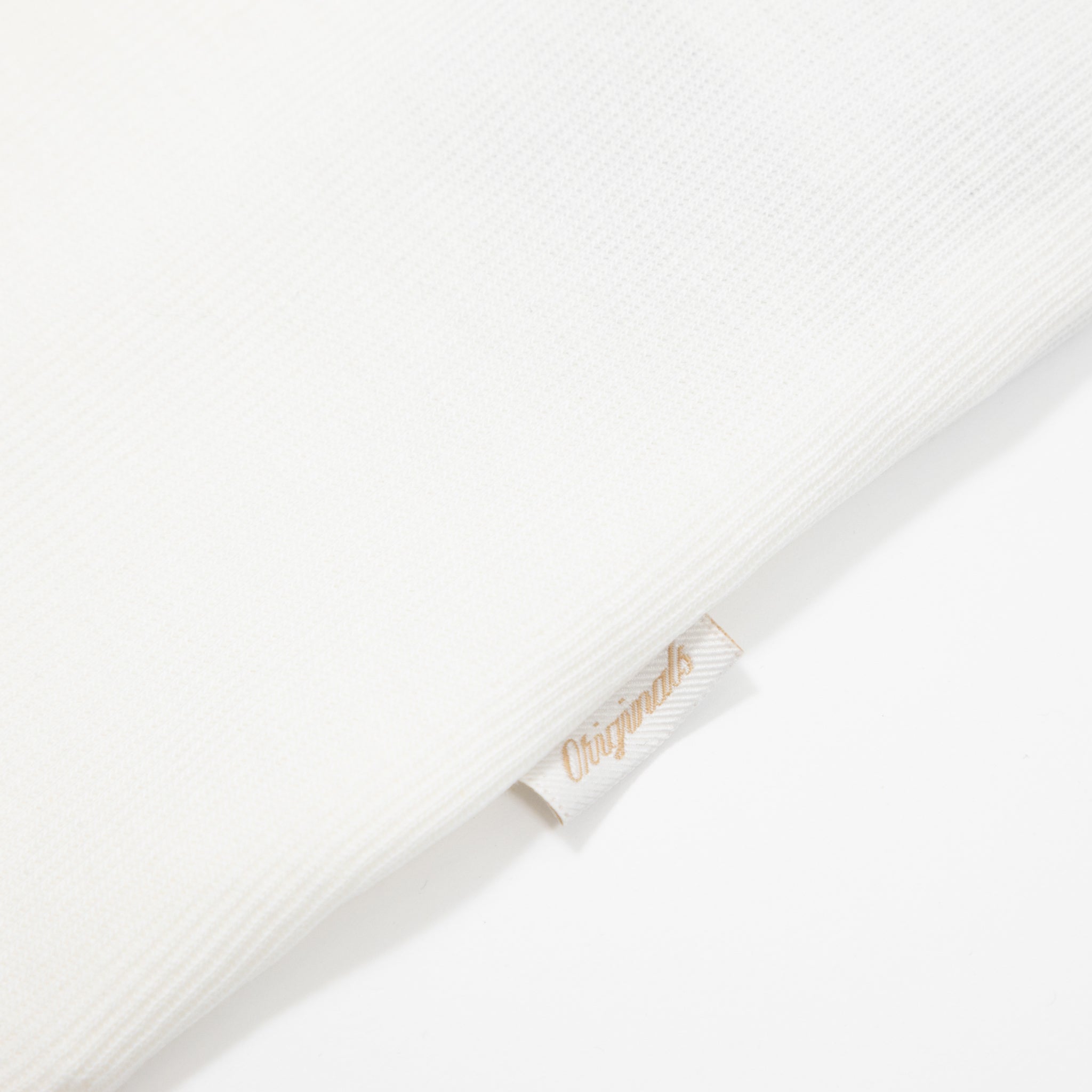 JACK & JONES Split Polo Neck Shirt in OFF WHITE