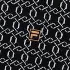 FILA Jackson Knit Zip Polo Shirt in BLACK