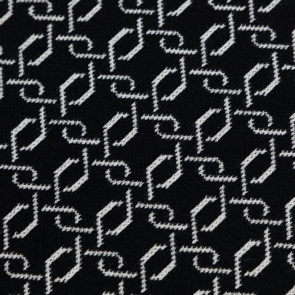 FILA Jackson Knit Zip Polo Shirt in BLACK