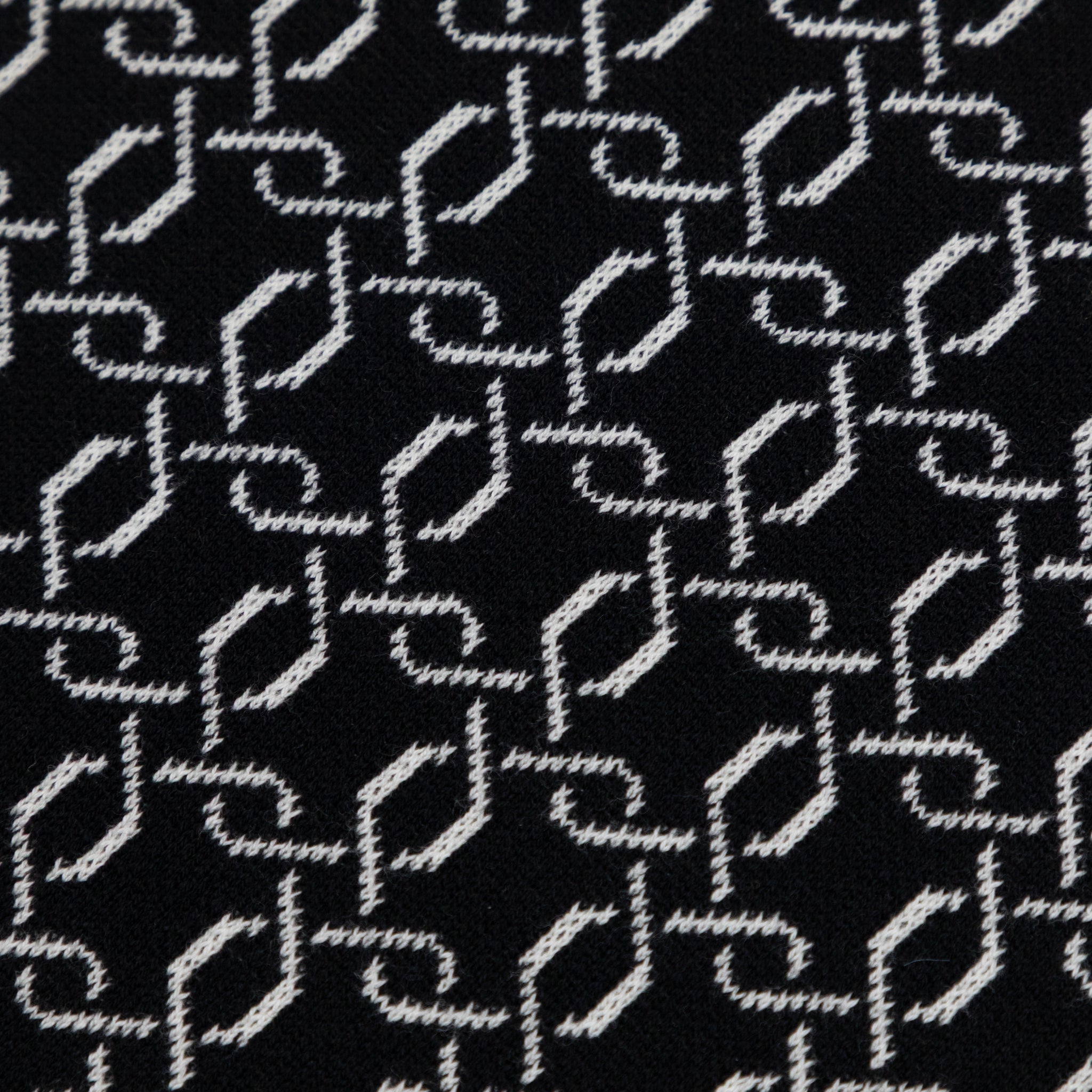 FILA Jackson Knit Zip Polo Shirt in BLACK