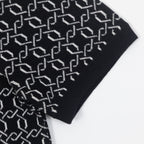 FILA Jackson Knit Zip Polo Shirt in BLACK