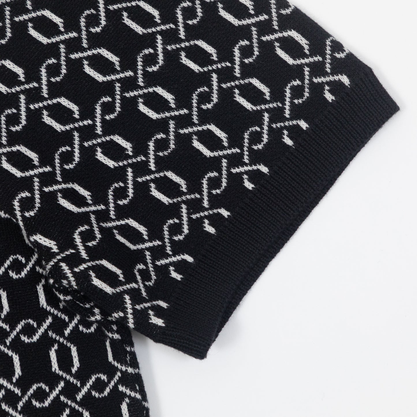 FILA Jackson Knit Zip Polo Shirt in BLACK