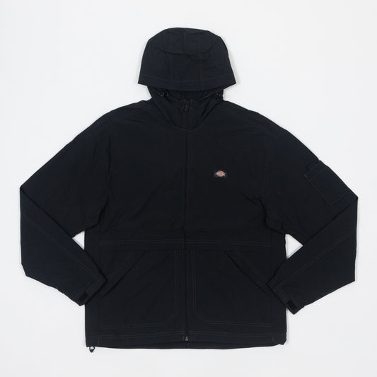 DICKIES Jackson Hooded Lightweight Jacket in BLACK