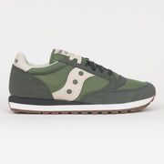 SAUCONY Jazz Original Trainers in FOREST GREEN & CREAM