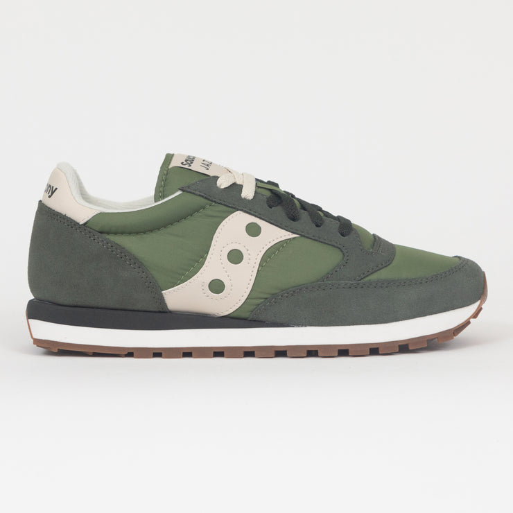 SAUCONY Jazz Original Trainers in FOREST GREEN & CREAM