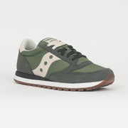 SAUCONY Jazz Original Trainers in FOREST GREEN & CREAM