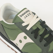 SAUCONY Jazz Original Trainers in FOREST GREEN & CREAM