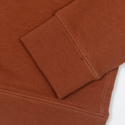 FARAH Jim Quarter Zip Sweatshirt in ORANGE