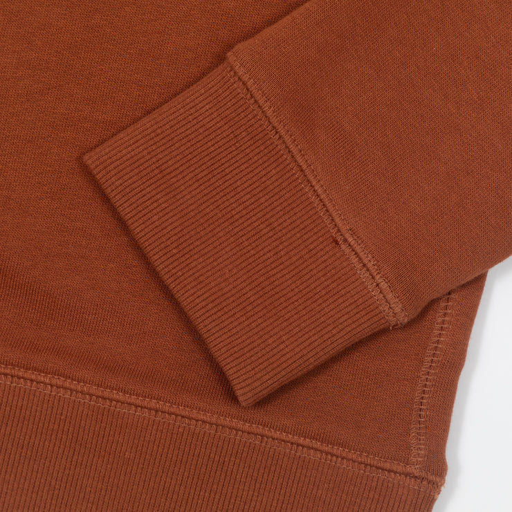 FARAH Jim Quarter Zip Sweatshirt in ORANGE