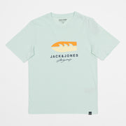 JACK & JONES Jortulum Statement Logo T-Shirt in PALE BLUE