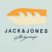 JACK & JONES Jortulum Statement Logo T-Shirt in PALE BLUE