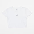 Womens OBEY Jumpy Cropped T-Shirt in WHITE