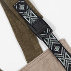 Womens KAVU June Jumper Dungarees in CREAM & BROWN