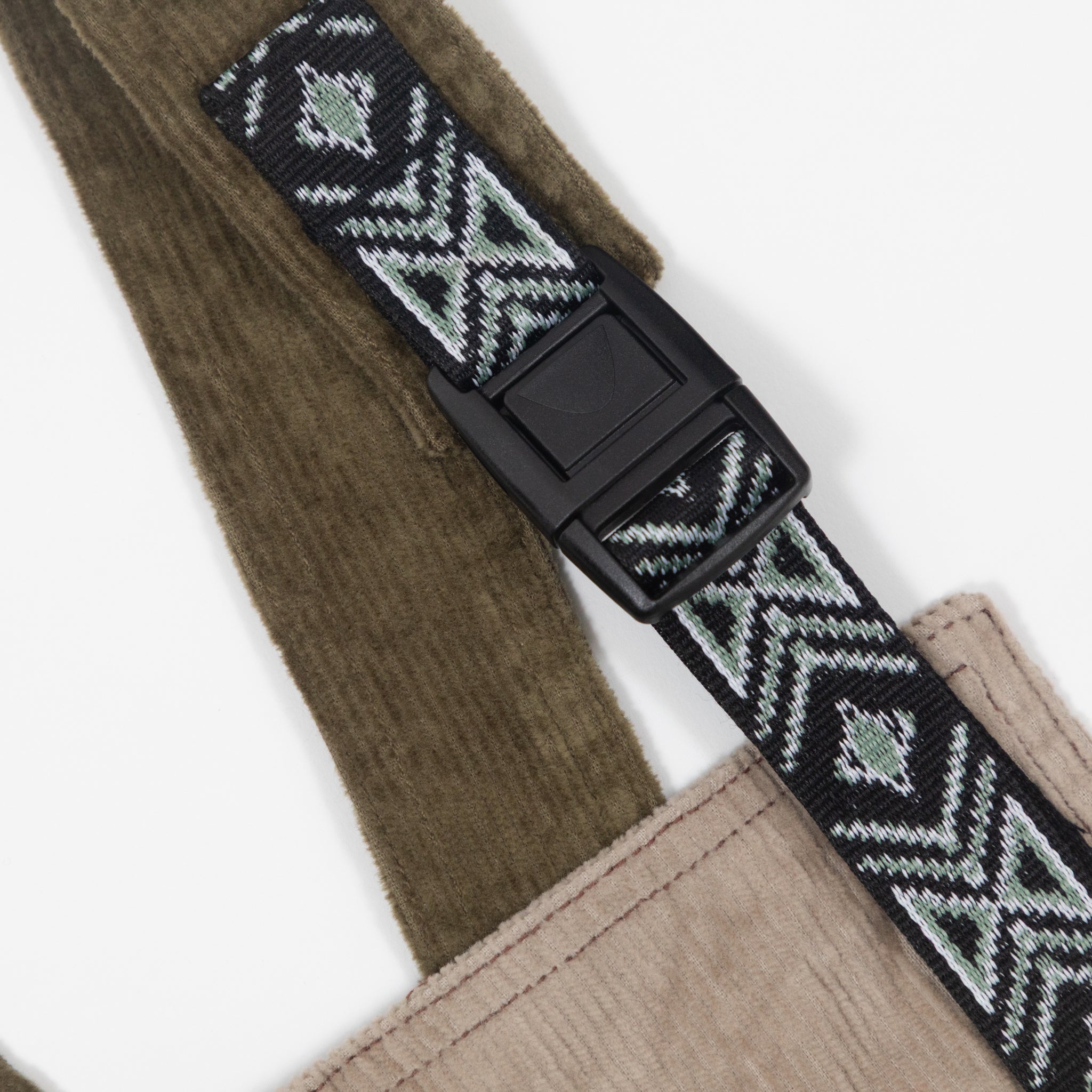 Womens KAVU June Jumper Dungarees in CREAM & BROWN