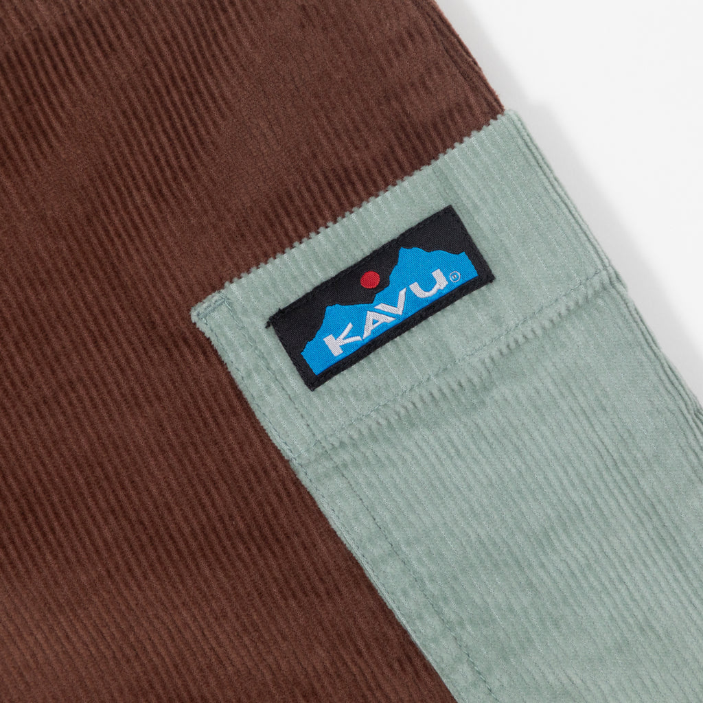 Womens KAVU June Jumper Dungarees in CREAM & BROWN