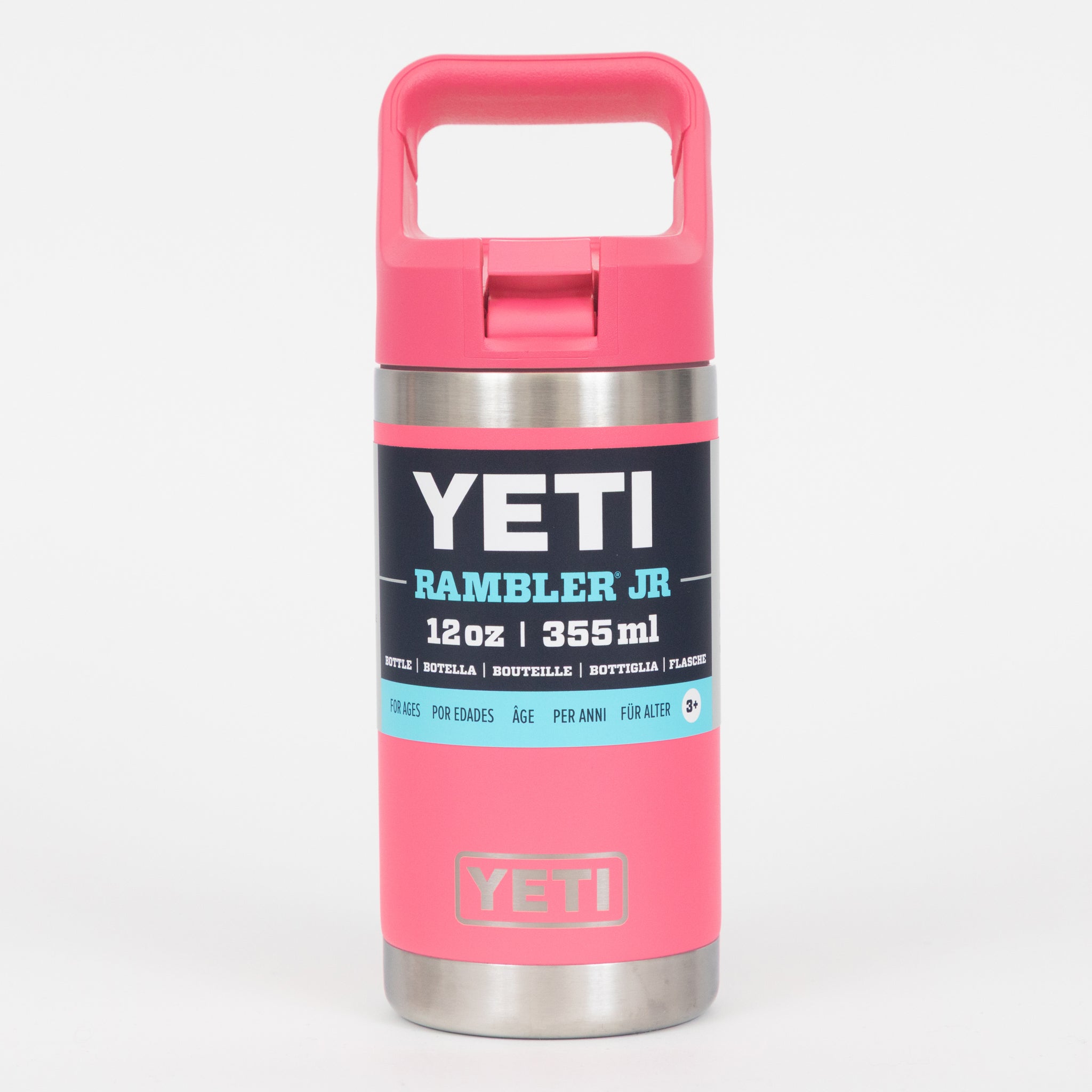 YETI Rambler® Junior 12 oz (355 ml) Kids' Water Bottle in Tropical Pink