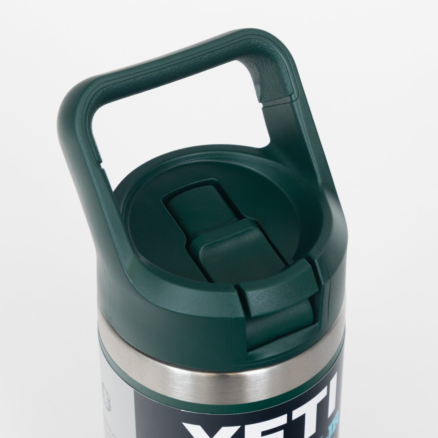 YETI Junior Rambler 12 oz (355ml) Colour Straw Bottle in BLACK FOREST GREEN