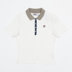 Womens FILA Juno Fitted Polo in CREAM