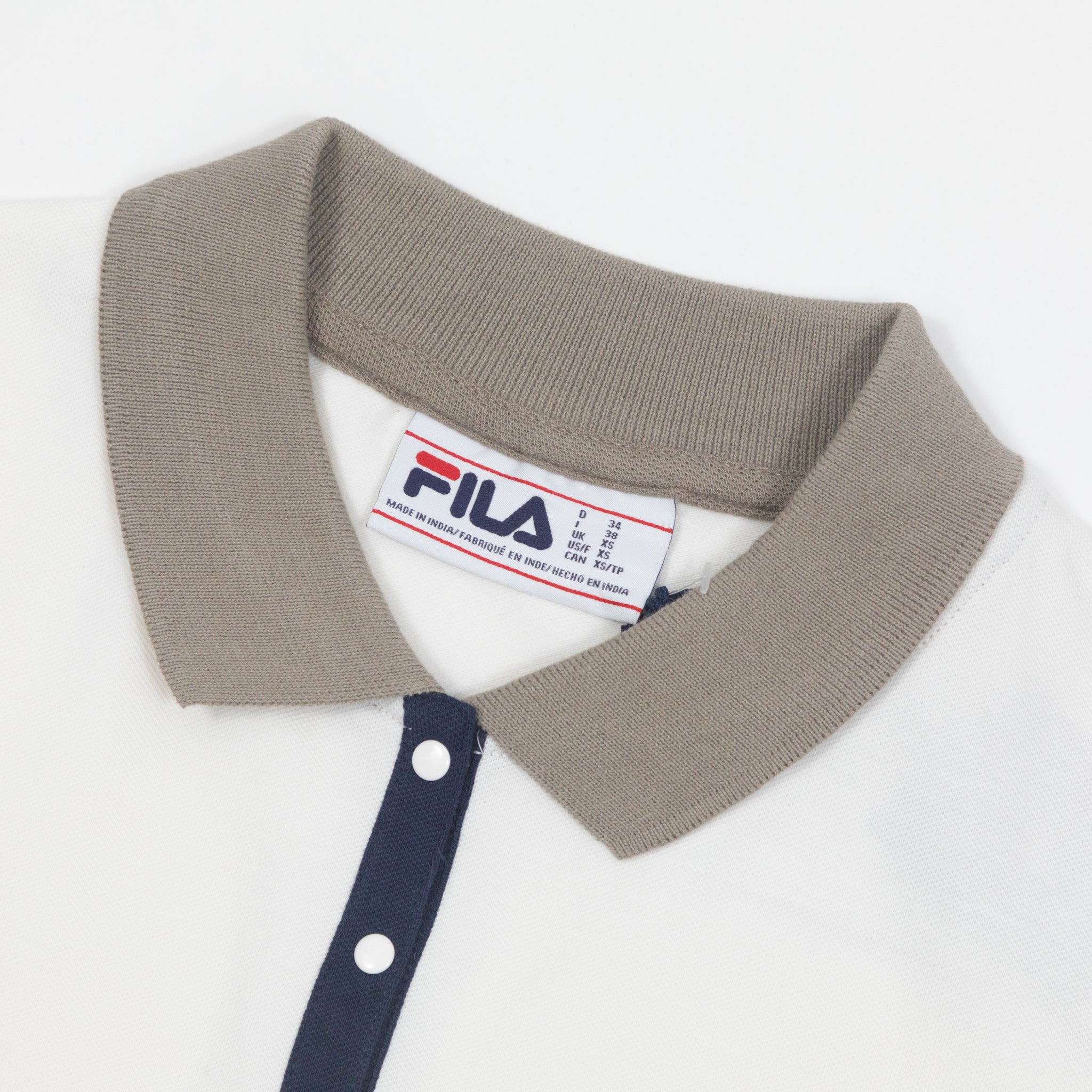 Womens FILA Juno Fitted Polo in CREAM