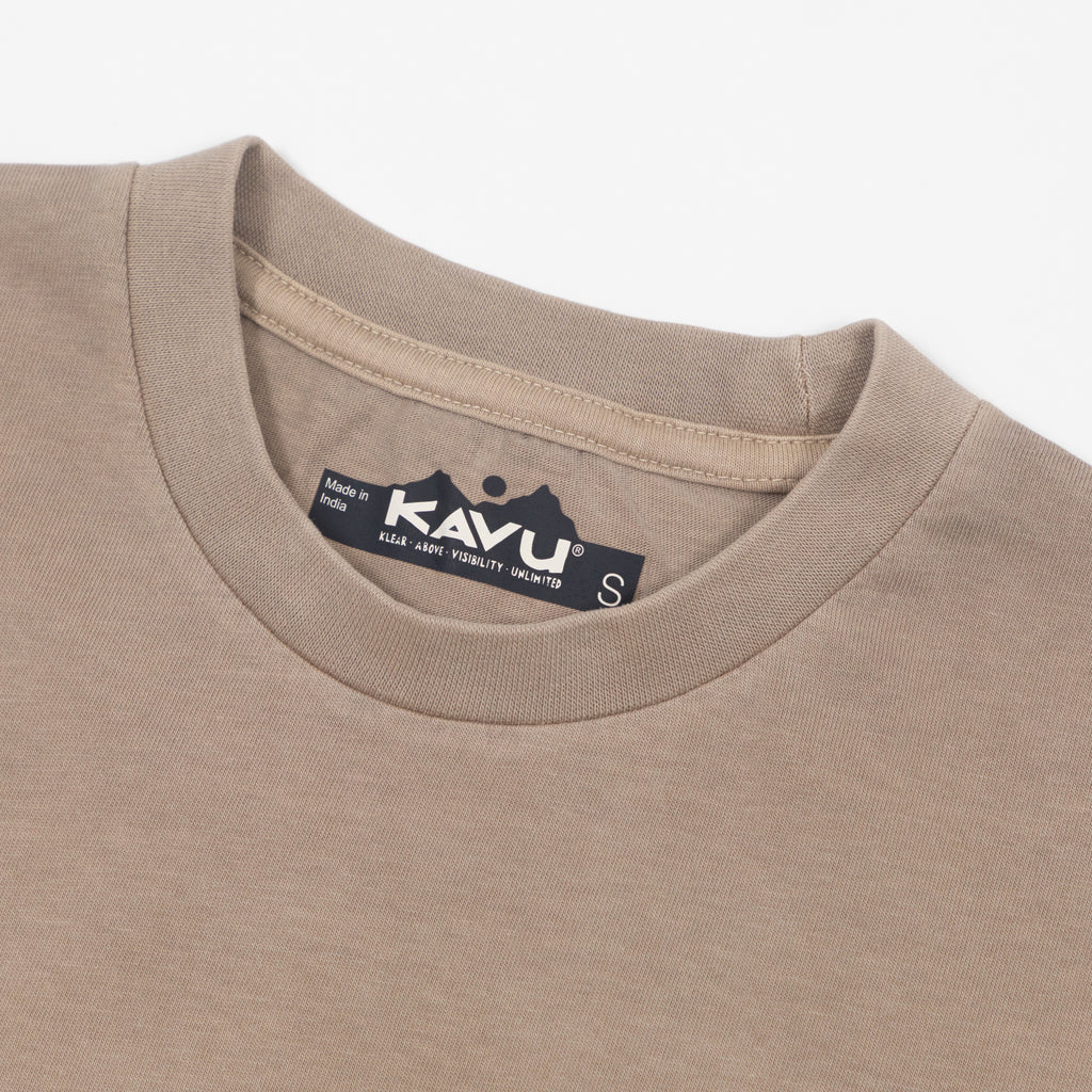 KAVU Cubed T-Shirt in BUFF